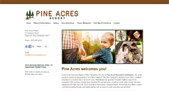 Desktop Screenshot of pineacrescamping.com